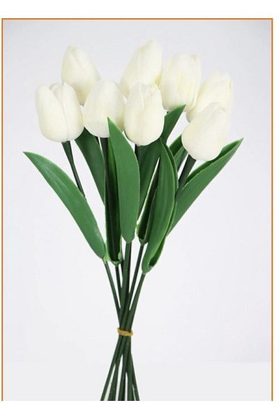 Maviay Atölyesi Tunira Home Artificial Wet Tulip Wet Tulip 8 τεμαχίων Τεχνητό Tulip – Διακόσμηση τεχνητών λουλουδιών, Στολίδι γραφείου, Φόντο