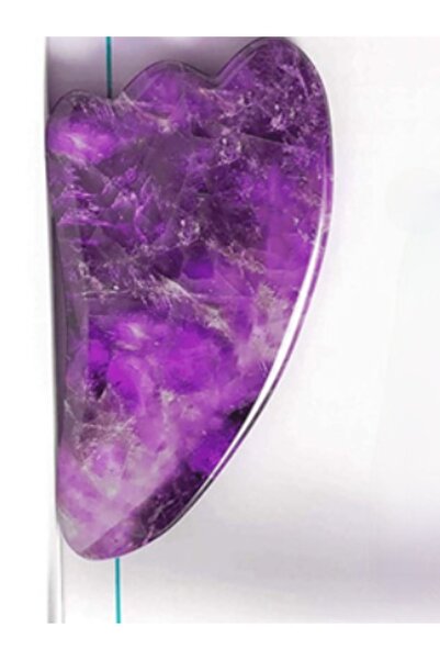 Efsoon Organics Doğal Taş Roller Ametist Gua Sha Kaz Ayaklı Masaj Aleti Kırış...