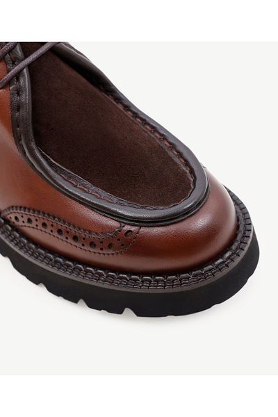 Yargıcı Pantofi din piele cu două legături