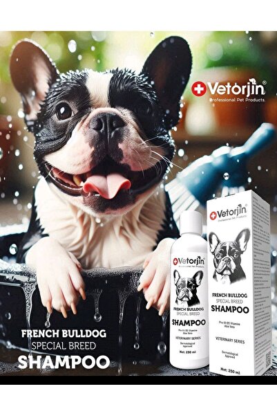 Vetorjin French Fransız Bulldog Şampuan Hassas Deri Ve Tüy Yapısı 250 ml