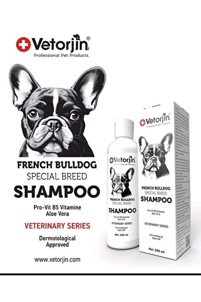Vetorjin French Fransız Bulldog Şampuan Hassas Deri Ve Tüy Yapısı 250 ml