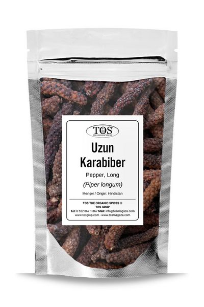 TOS The Organic Spices 250 g Long Black Pepper - 1St Quality Piper Longum / Pippali, Java Long Pepper