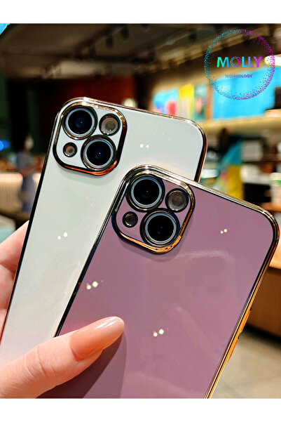 Molly Huawei MATE 10 LİTE İçin Petrol Mavisi Gold Detaylı Lüks Silikon Kılıf