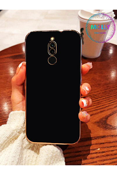 Molly Huawei MATE 10 LİTE İçin Siyah Gold Detaylı Lüks Silikon Kılıf