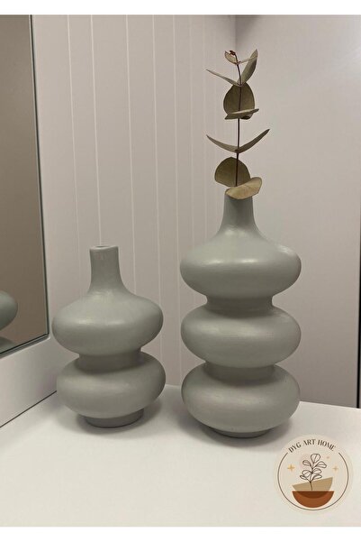 DygArtHome Seramik Vazo İkili Set (18,5 cm - 15 cm )
