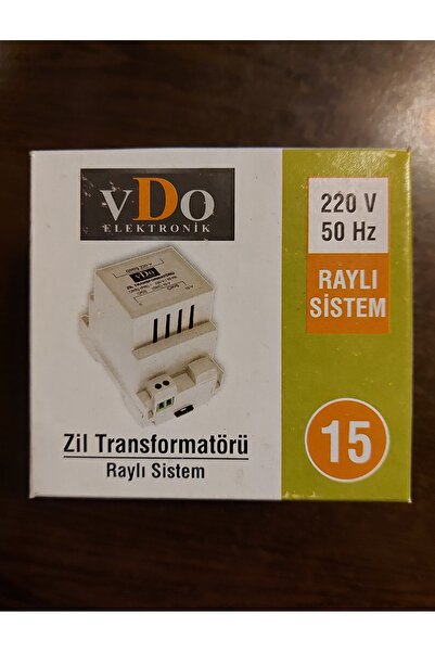 VDO Elektronik 220v/15w Raylı Sistem Zil Trafosu 220v 50Hz