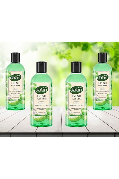 Dalan Fresh Aloe Vera Shower Gel 500 ml 4 pieces