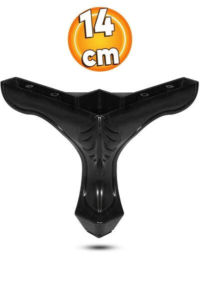 Badem10 Lukens Mobilya Kanepe Koltuk Ayağı Ayakları 14 Cm Siyah Ayakları