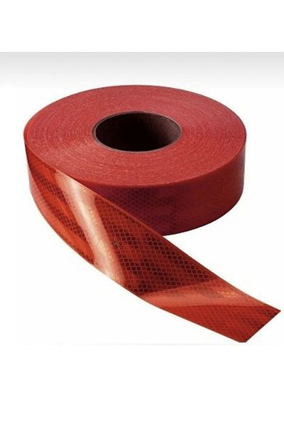 otopaspascım Strip Reflector (50 Meters) - Reflective Strip - Turtle Compatible Case Reflector 50 MT (RED)