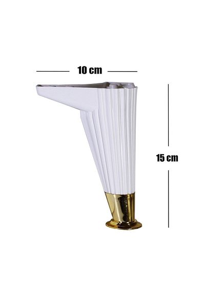 Badem10 Wetra Line 15 Cm (AUR ALB) Mobilier Canapea Fotoliu Picior Picioare