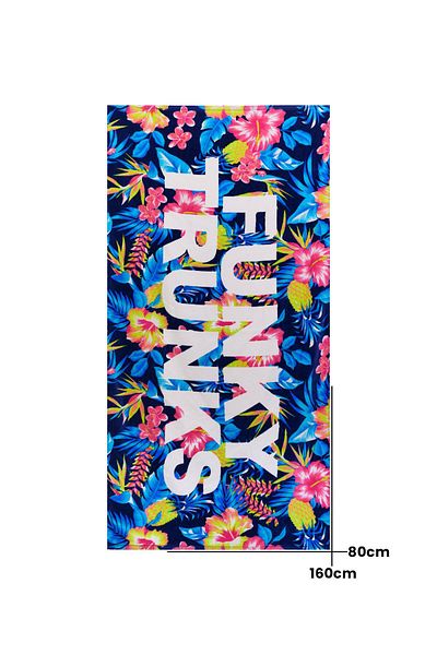 Funky Trunks In Bloom 160X80 Training and Sports Towel
