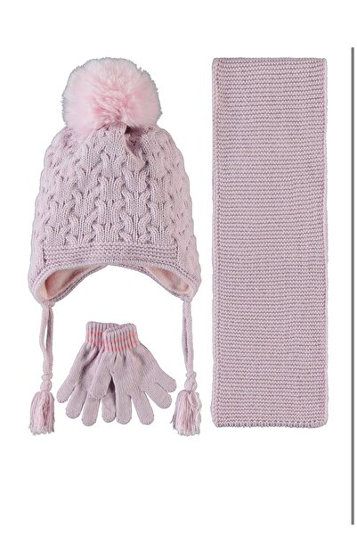 Kitti طقم قفازات وشاح للفتيات الصغيرات بعمر 1-4 سنوات، طقم من 3 قطع 22160-05