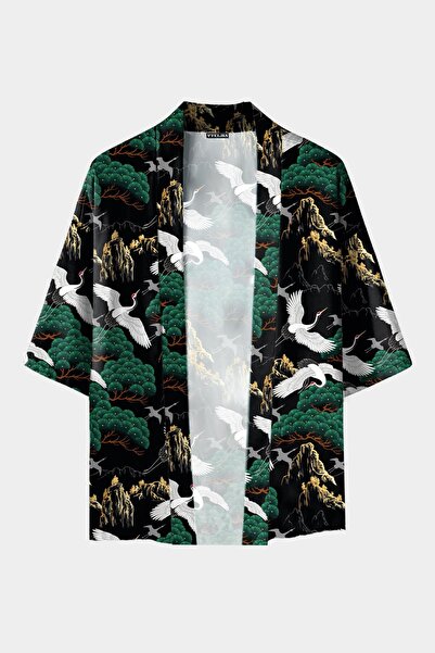 Vatkalimon Жіночий чоловічий чорний зелений візерунок 100% бавовна віскоза кі...