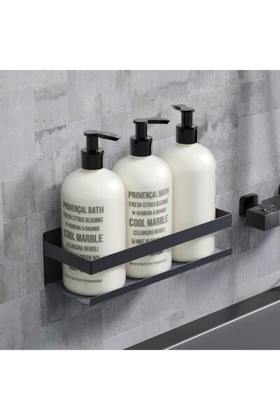 AYZ Boracay Metal Kendinden Yapışkanlı Duş Rafı