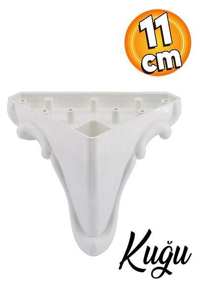 Badem10 Picior Plat Alb Lebădă 11 Cm Mobilier Canapea Picior Fotoliu