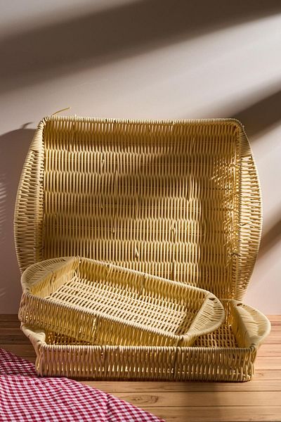 Perotti Picnic Wicker - Set of 3 Serving Trays