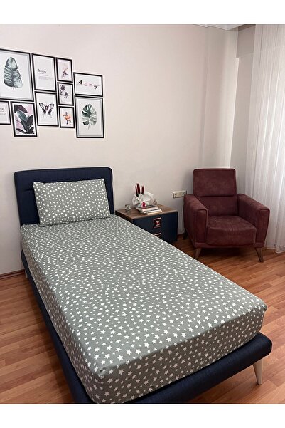 Touch ملاءة سرير مفردة مطاطية ومبطنة