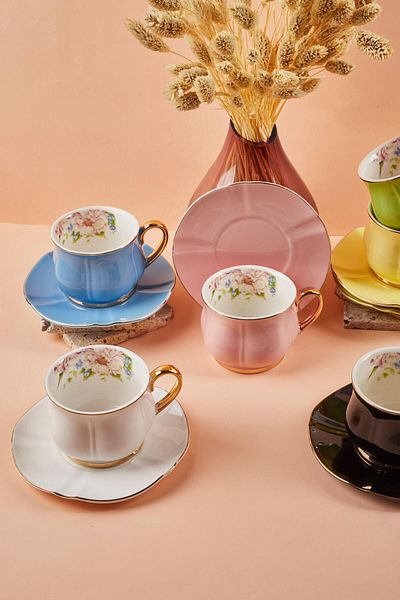 Perotti Victoria 6-Piece Porcelain Teacup-2