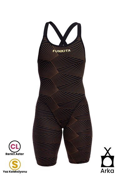 FUNKİTA Funkita Gold Weaver Women's Racing Swimsuit - Fast Legs (Entry Level)