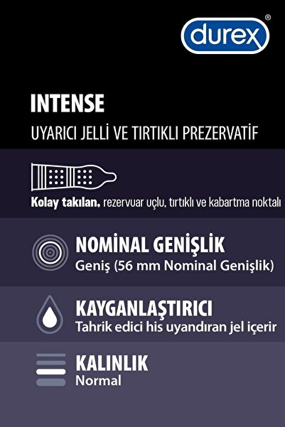 Durex Maraton li 20’li ve Intense Uyarıcı 20’li Prezervatif + Aloe Vera Masaj Jeli 200ml
