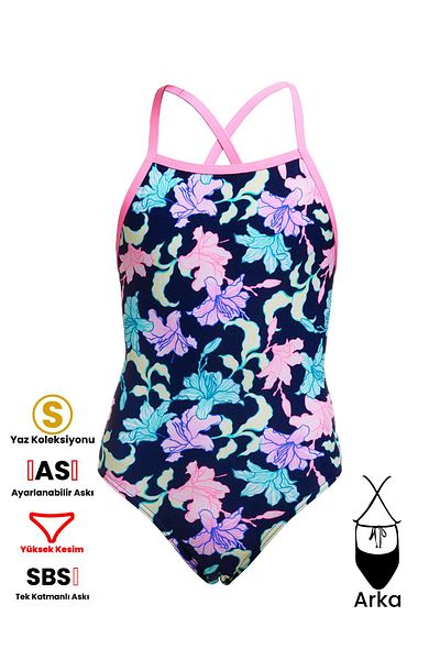 FUNKİTA Funkita Tmt Fast Flow - Girl's Training Swimsuit with Back Tie