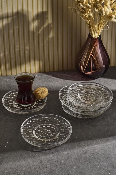 Perotti Ringo Stone 6-Piece 13cm Tea Plate Set