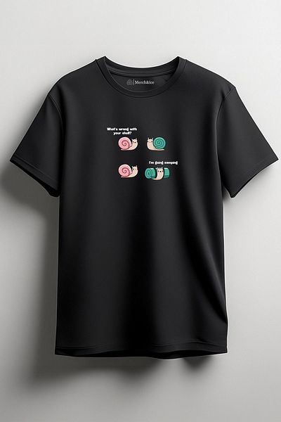 SM Satranç Medya Μπλουζάκι Unisex - Κοχύλι με στάμπα μπροστά