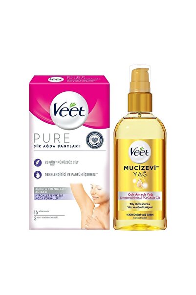 Veet Mucizevi Yağ -çok Amaçlı Nemlendirici 100 ml Pure Sir Ağda Bandı Bikini ...