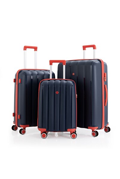 MÇS Mçs Üçlü Polipropilen Valiz Seti V305