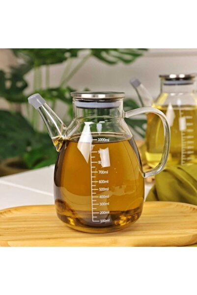 behila 2'li Tess Cam Borosilikat Yağlık Sirkelik 1000ml