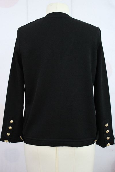 trikobis Special Design Knitwear Cardigan with Ribbed Pocket Door and Tape Detail