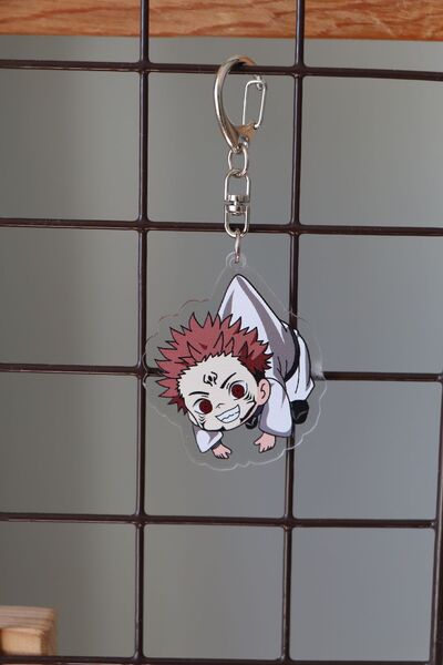 Akumastik سلسلة مفاتيح Jujutsu Kaisen Ryomen Sukuna - زينة حقيبة سلسلة مفاتيح...