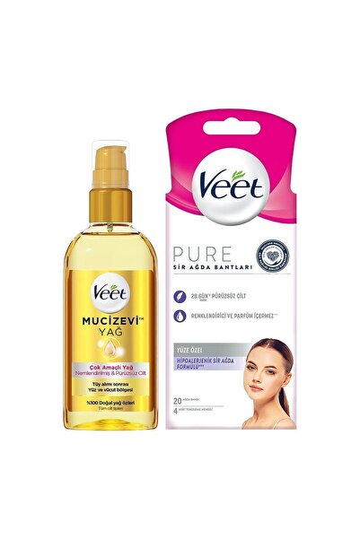 Veet Mucizevi Yağ Çok Amaçlı Nemlendirici 100 ml Pure Hipoalerjenik Yüz Ağda ...
