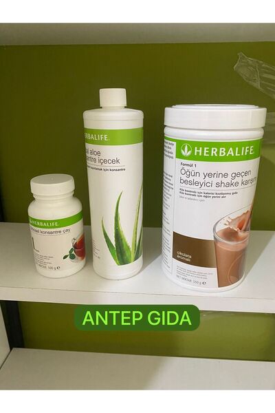 Herbalife Aloeveralı Set Shake Çikolata 550 gr Aloe 473 ml Limon Çay 50 gr