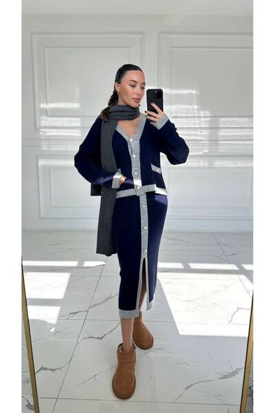 Cardella تنورة تريكو أسفل مجموعة أعلى