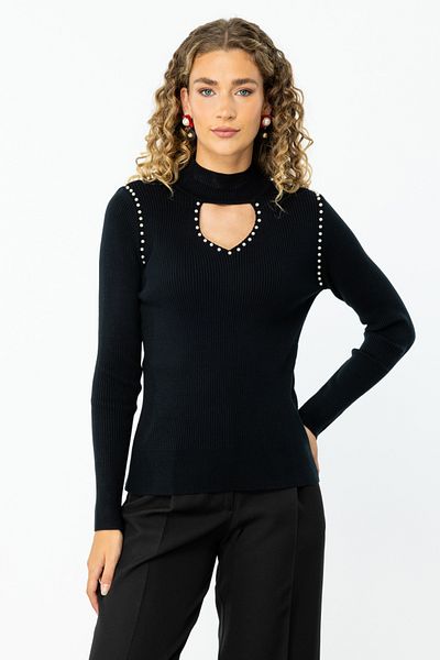 ON Pulover din tricot cu decolteu decoltat cu perle