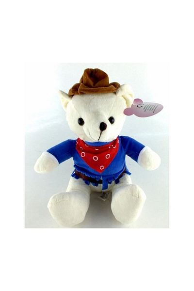 Kızılkaya Oyuncak Cowboy Bear with Plush Scarf