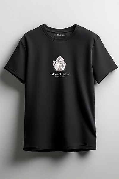 SM Satranç Medya Δεν έχει σημασία Unisex T-Shirt με στάμπα μπροστά