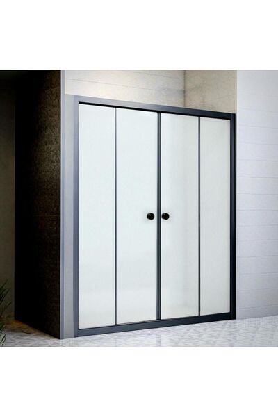 Durul Duşakabin Ön Cephe Siyah Profil Buzlu Cam