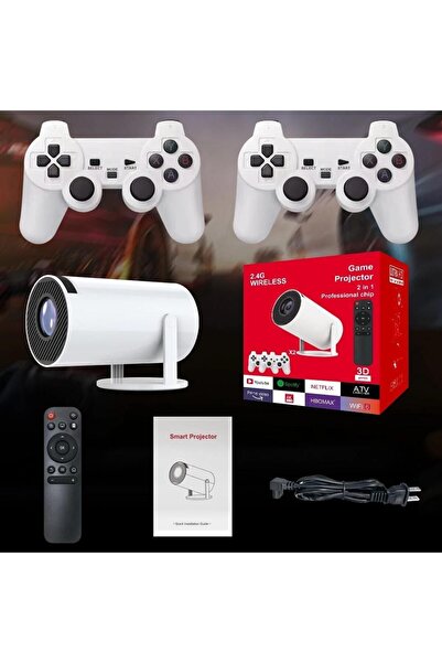 Laxsam Yeni 2 in 1  Projeksiyon Cihazı- Video Oyun Konsollu Projektör