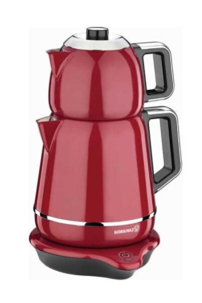 KORKMAZ A332 Demiks Elektrikli Çaycı Kırmızı/krom