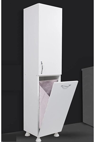 Nesse Shop Kirli Sepetli Çamaşır Dolabı Düşer Kapaklı Dolap