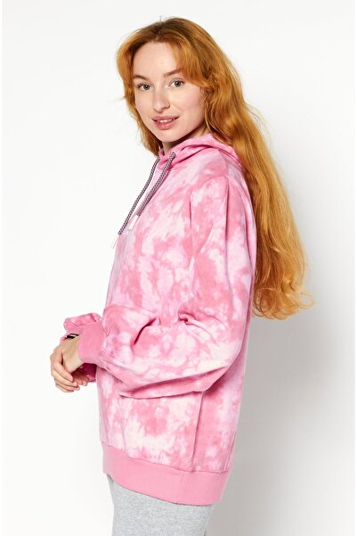 Ellesse Women Sportswear Fit Long Sleeve Hooded Sweater, Pink