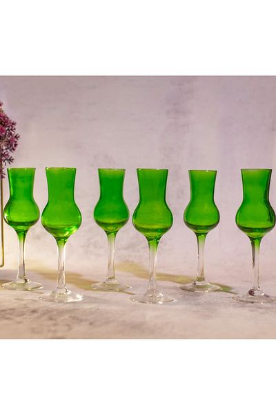 sudeka 6 Piece Coffee Colored Glass Set