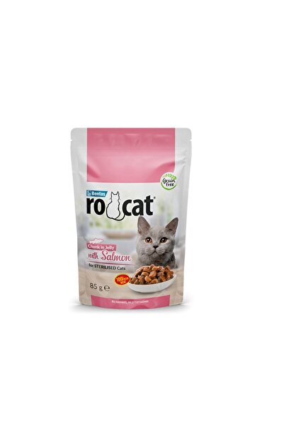 Rocat Somonlu Yetişkin Kedi Pouch Mama 85 gr Kısırlaştırılmış Kedi