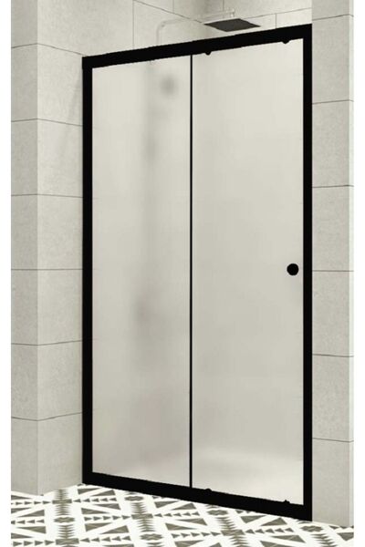 Durul Duşakabin Ön Cephe Siyah Profil Buzlu Cam