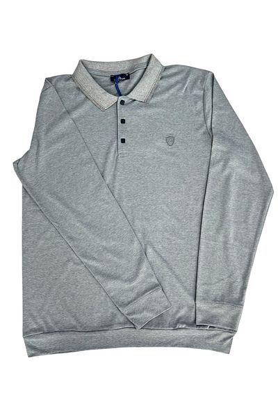 lacaton Long Sleeve Polo Neck with Placket