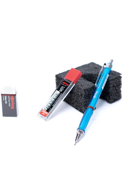 Rotring Oppland 2B Visuclik Stationery Rotring - 0.7 mm Durable Set with Eraser Gift
