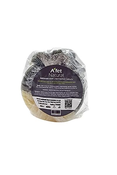 AFET NATURAL صابون الكربون المنشط 100 جرام - صابون بالكربون المنشط