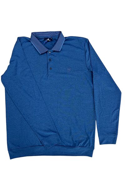 lacaton Long Sleeve Polo Neck with Placket